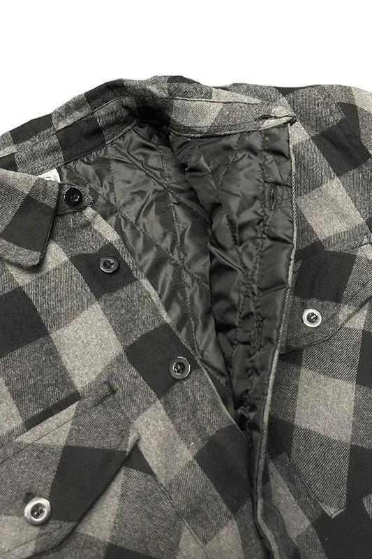 Mens Quilted Flannel