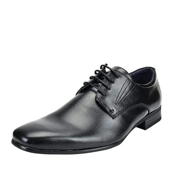 Men's Retro Vegan Leather Oxford Shoes with Square Toe