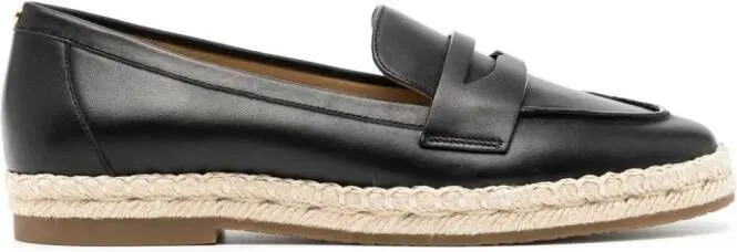 Michael Kors Lennon leather espadrilles Black