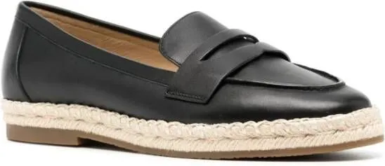 Michael Kors Lennon leather espadrilles Black