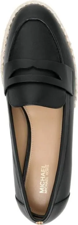 Michael Kors Lennon leather espadrilles Black