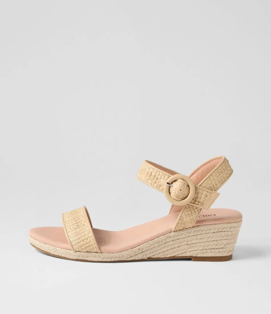 MIDAS Hariete Natural Woven Leather Espadrilles