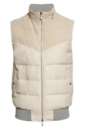 Mixed Media Down Puffer Vest - The Puffer jacket