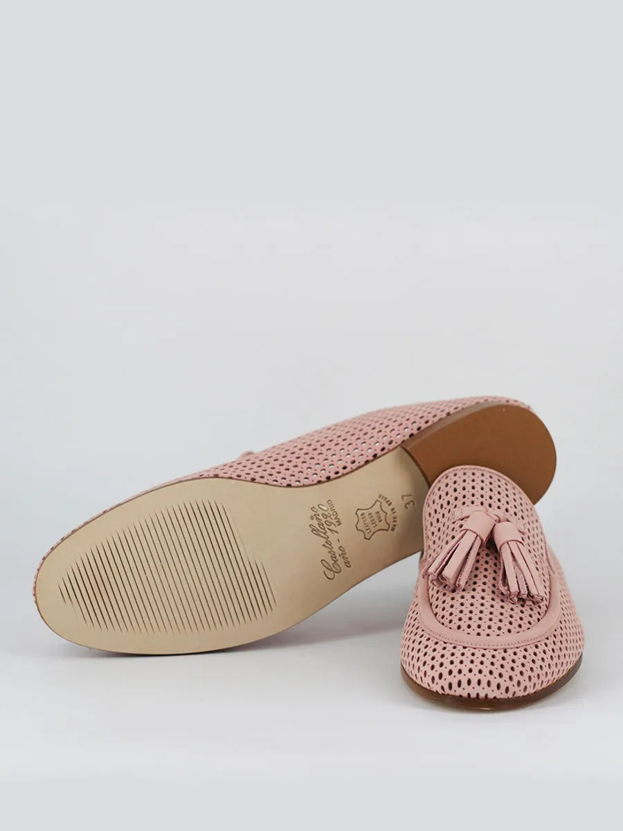 Mocasines Portovenero nobuck color rosa