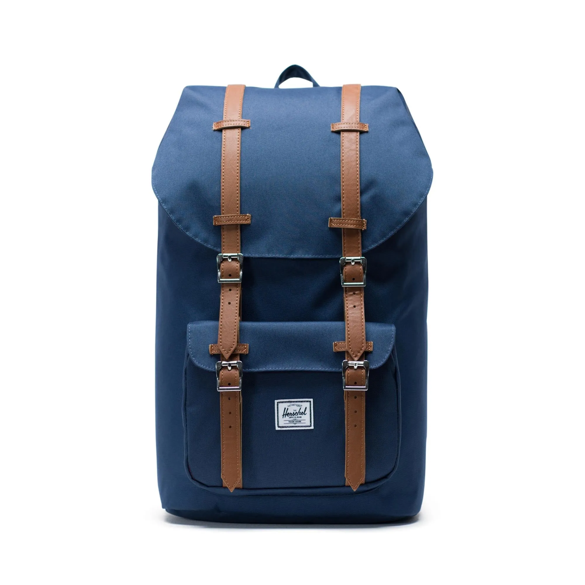 Mochila Herschel Little America Navy/Tan Synthetic Leather