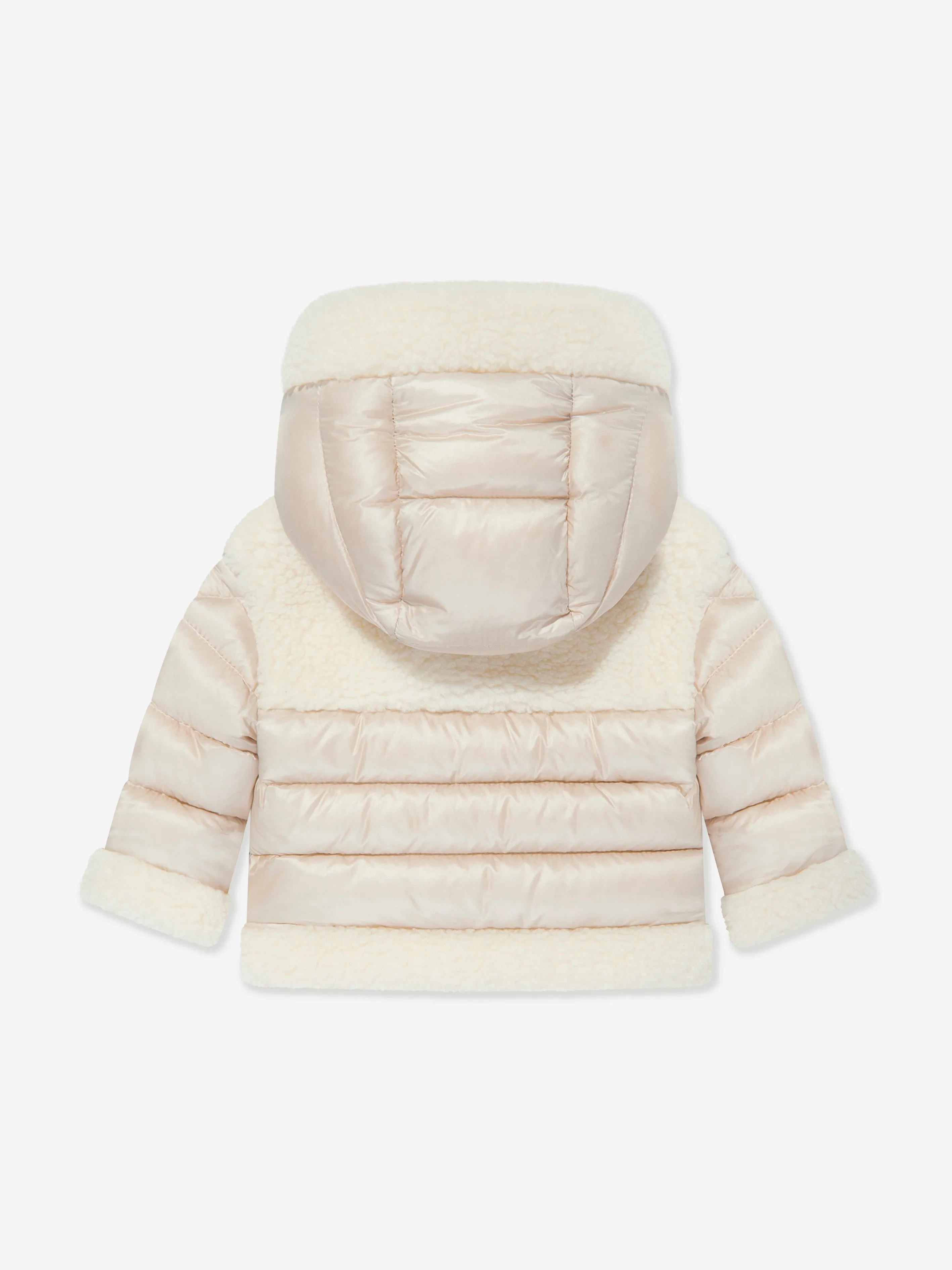 Moncler Enfant Baby Down Padded Dofi Jacket in Ivory