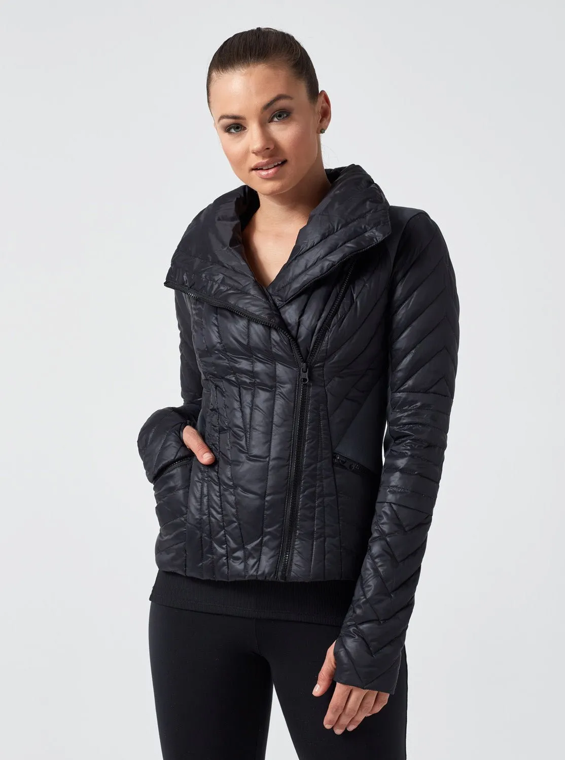 Motion Panel Puffer - Down Filled - Char/Black