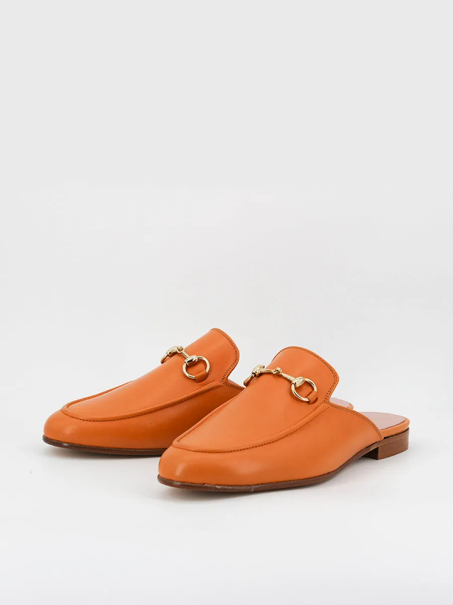 Mules Venecia piel coy color cuero