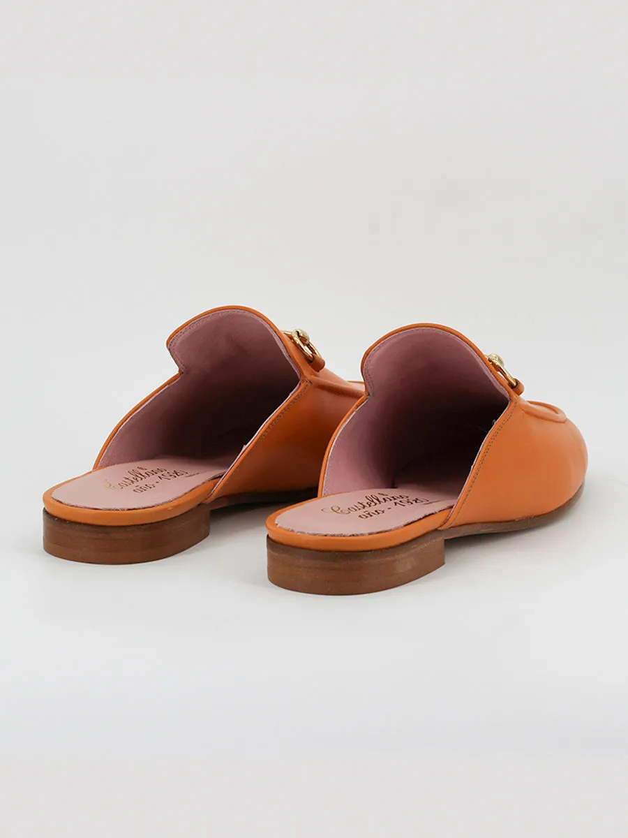 Mules Venecia piel coy color cuero