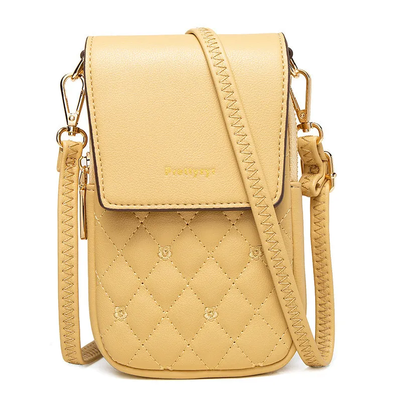 Multifunctional Quilted Shoulder Bag