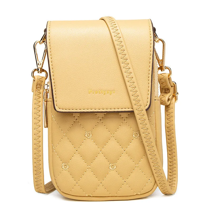 Multifunctional Quilted Shoulder Bag