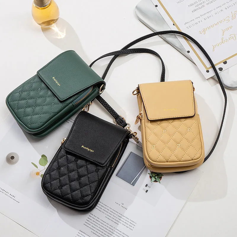 Multifunctional Quilted Shoulder Bag