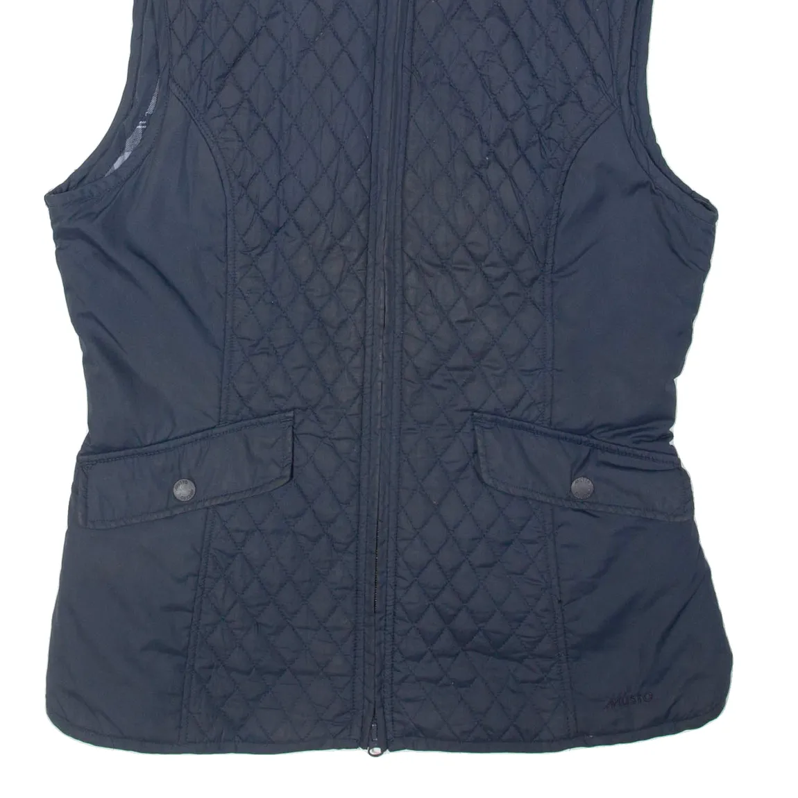 MUSTO Womens Quilted Gilet Blue UK 14