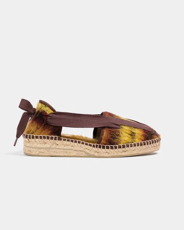 NAGUISA DOM WINTER ESPADRILLES - MULTI BROWN