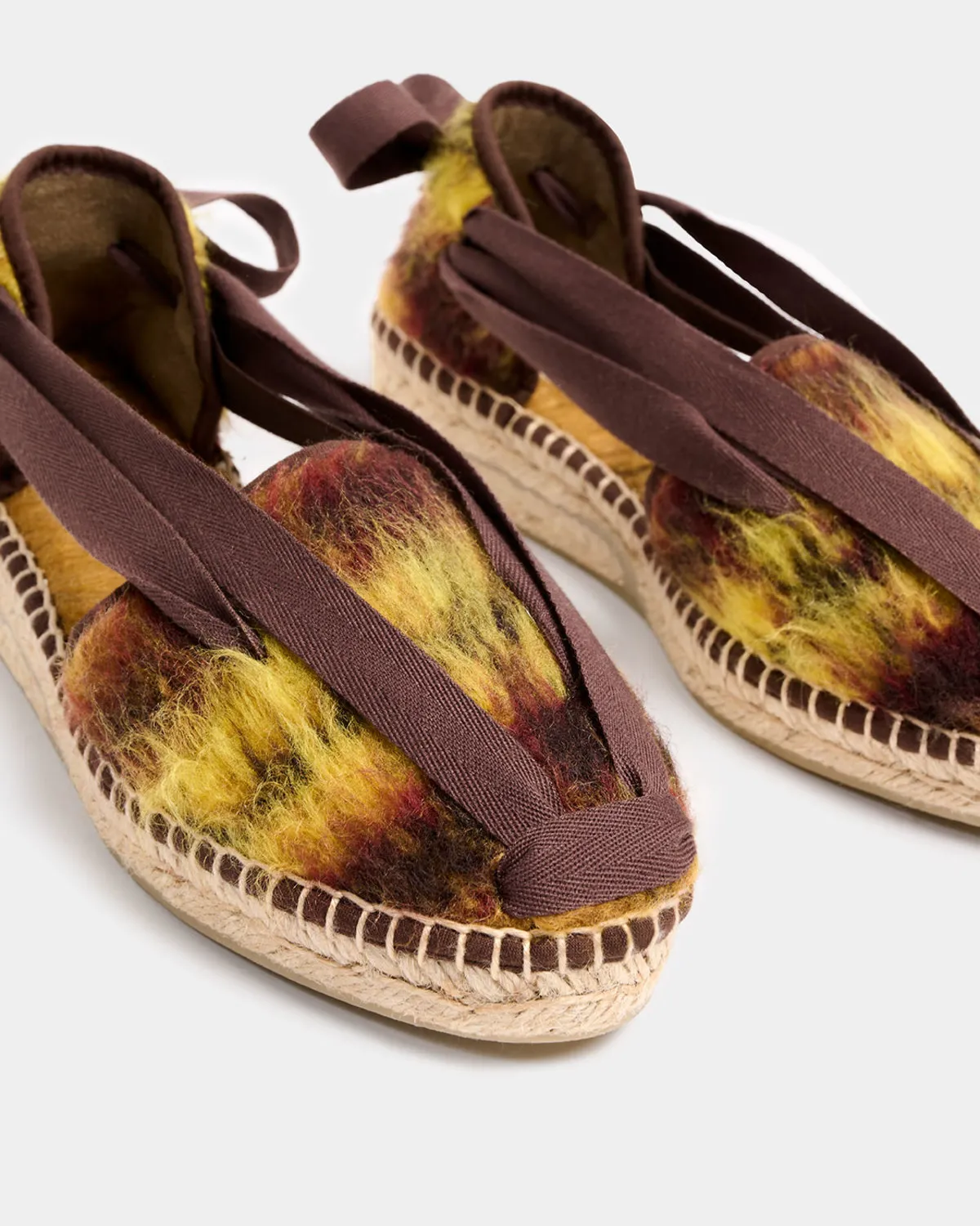 NAGUISA DOM WINTER ESPADRILLES - MULTI BROWN