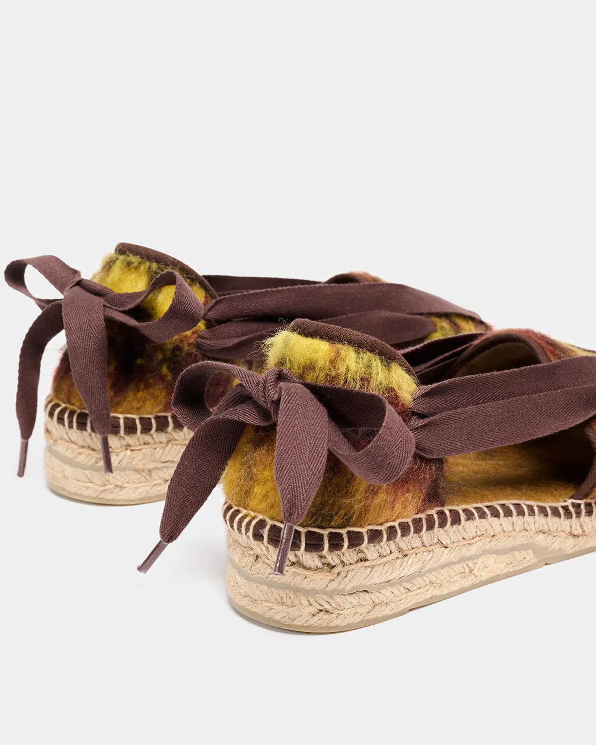 NAGUISA DOM WINTER ESPADRILLES - MULTI BROWN