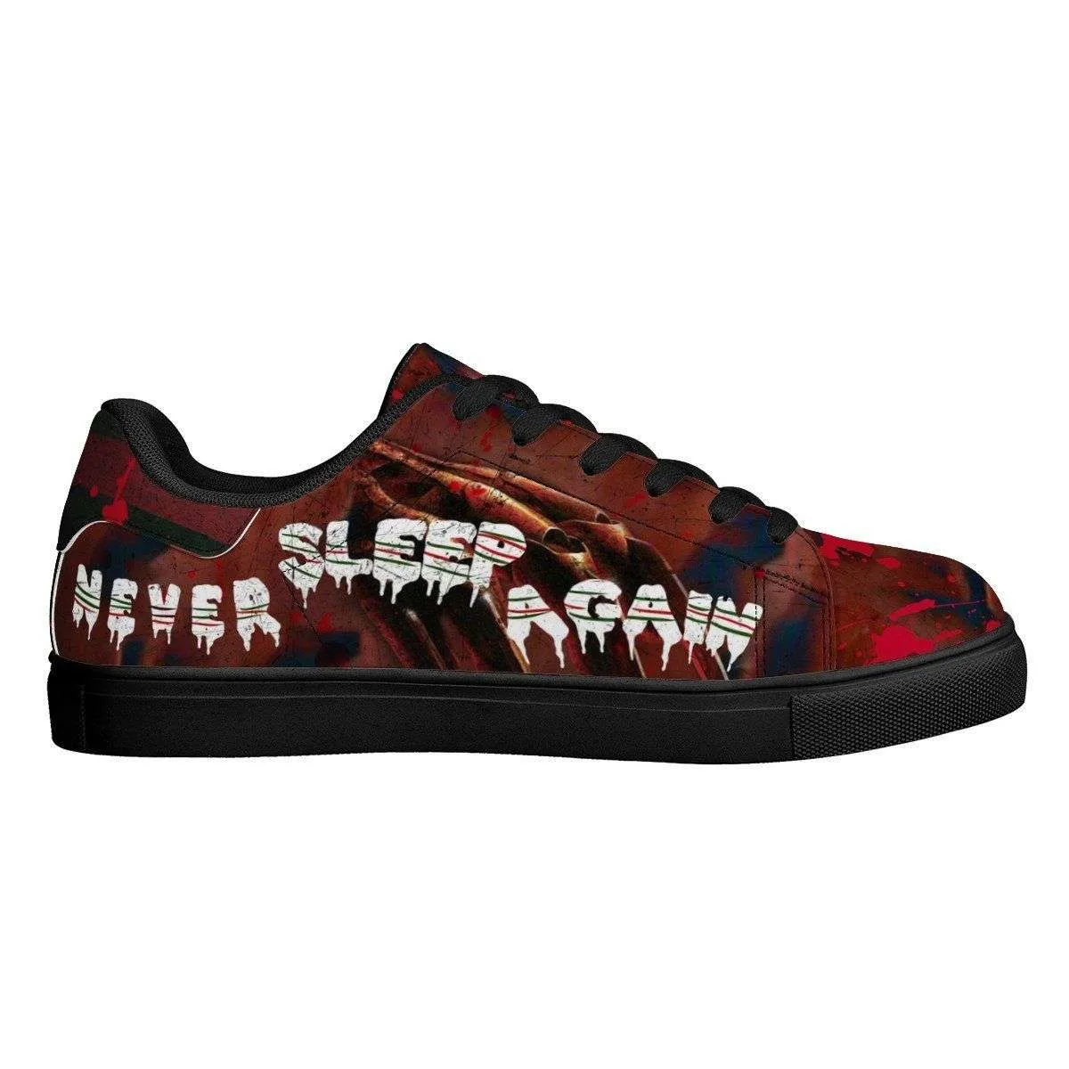 Never Sleep Again The Elm Street Legacy Low top Leather Skate Shoes