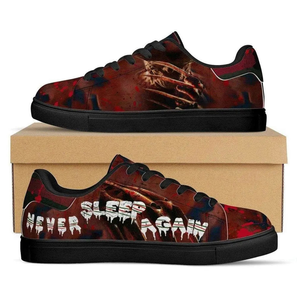 Never Sleep Again The Elm Street Legacy Low top Leather Skate Shoes