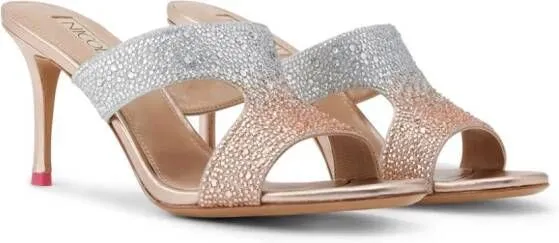 NICOLI Janick crystal-embellished sandals Pink