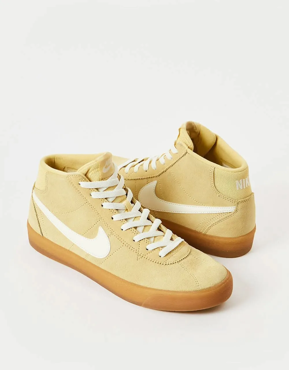 Nike SB Bruin High Skate Shoes - Lemon Wash/Sail-Lemon Wash