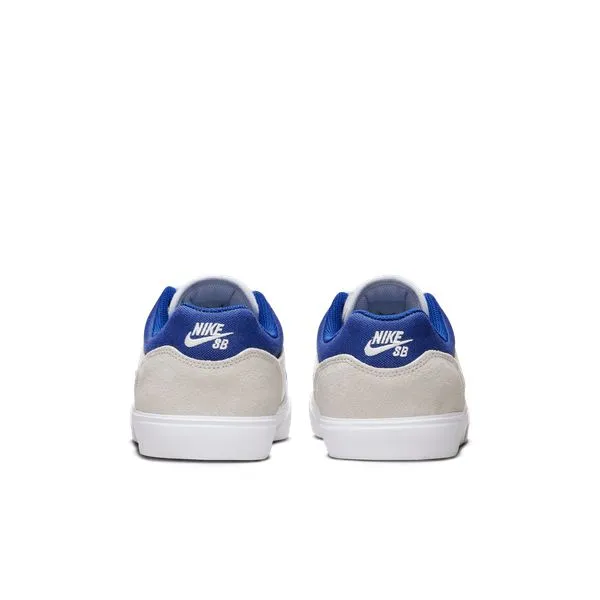 Nike SB Malor Skate Shoes White - Deep Royal Blue - Platinum Tint