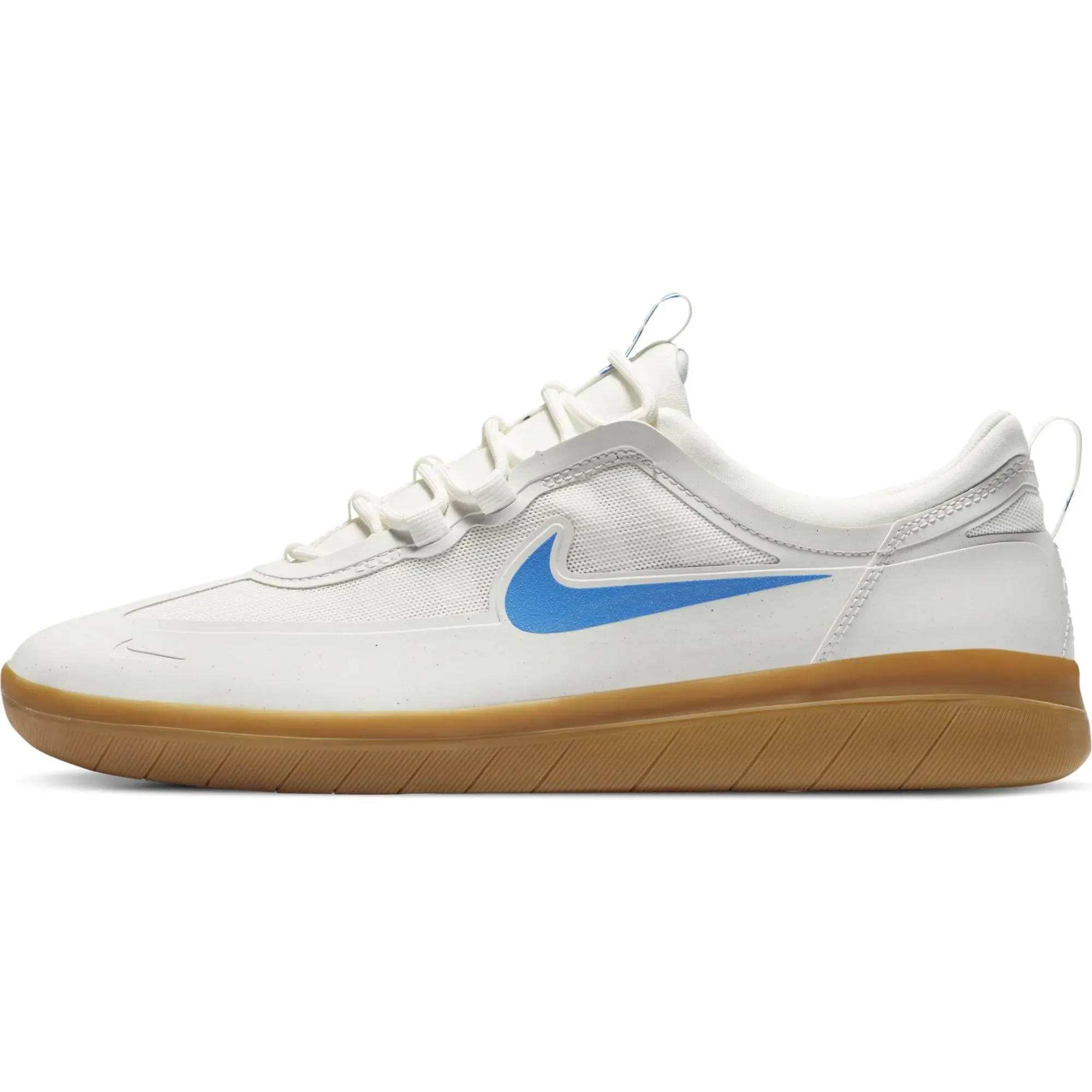 Nike SB Nyjah Free 2.0 Skate Shoes - Summit White/Lt Photo Blue