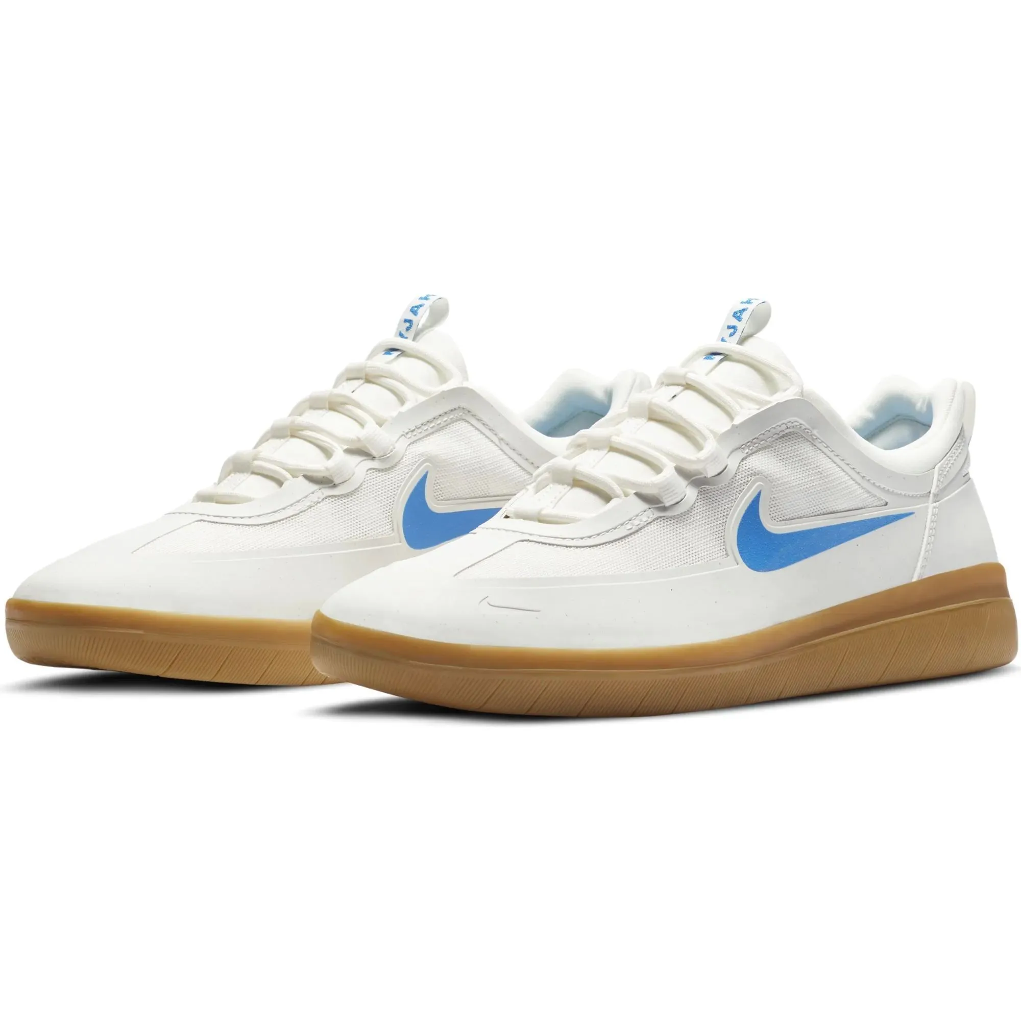 Nike SB Nyjah Free 2.0 Skate Shoes - Summit White/Lt Photo Blue