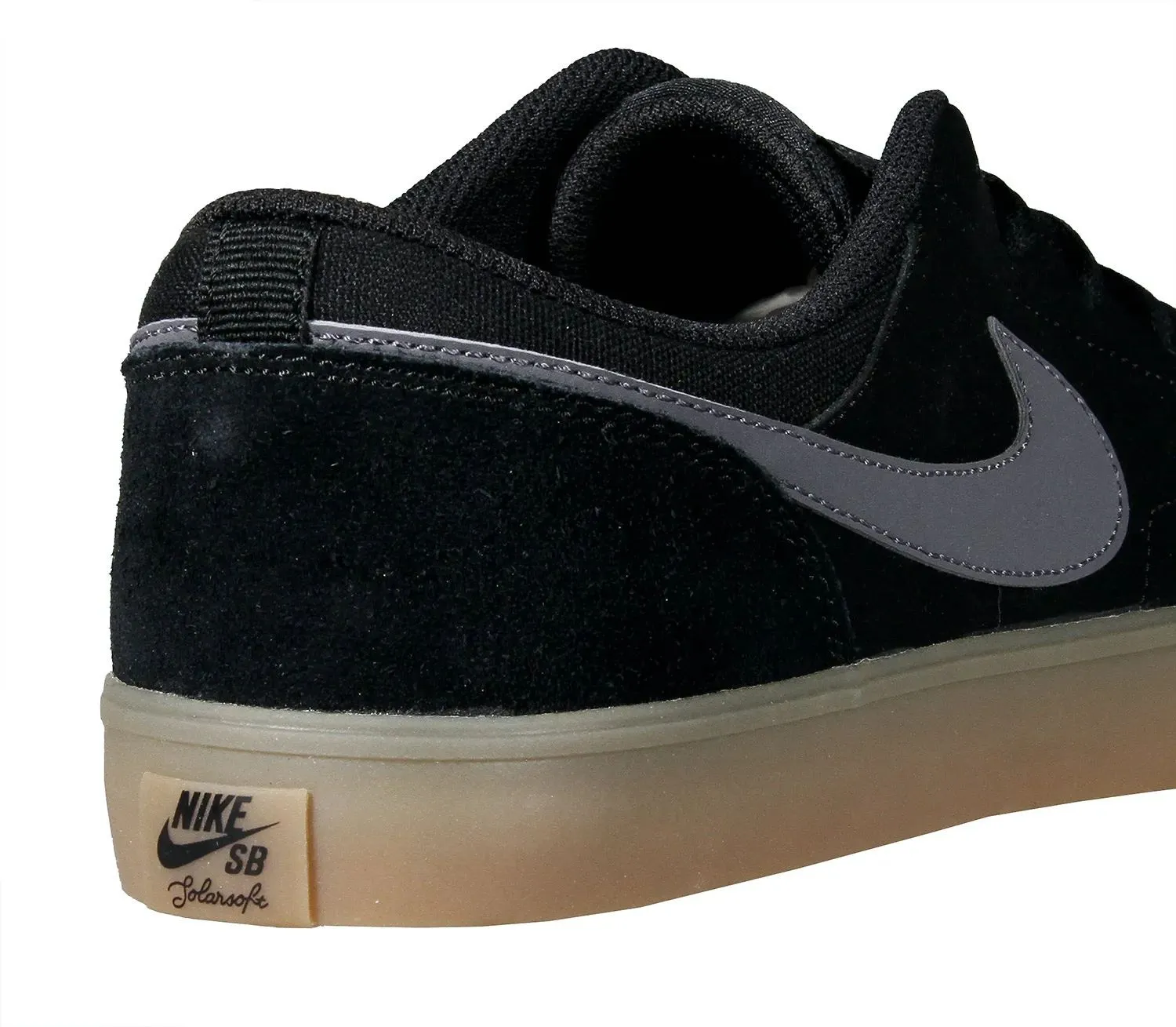 Nike SB Portmore II Solar Skate Shoes - Black/Dark Grey/Gum