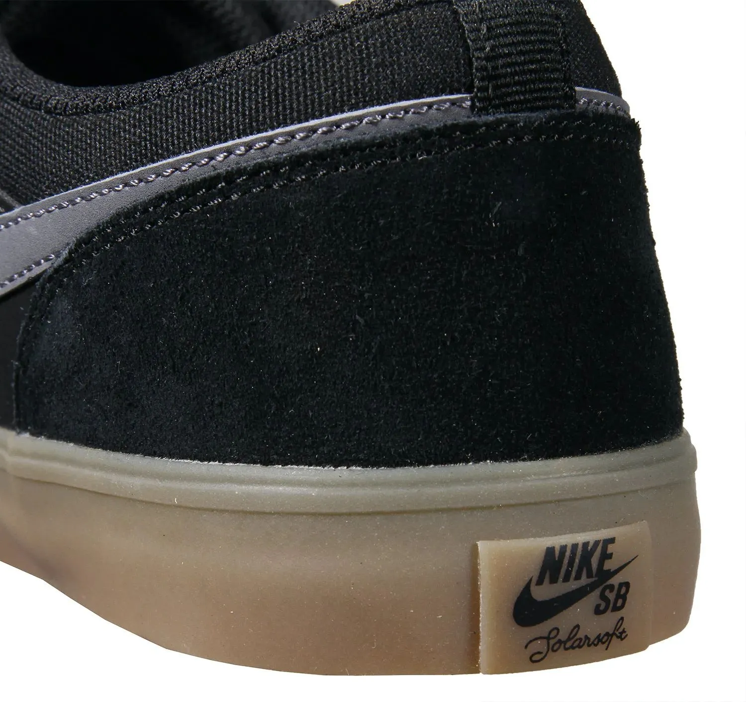 Nike SB Portmore II Solar Skate Shoes - Black/Dark Grey/Gum