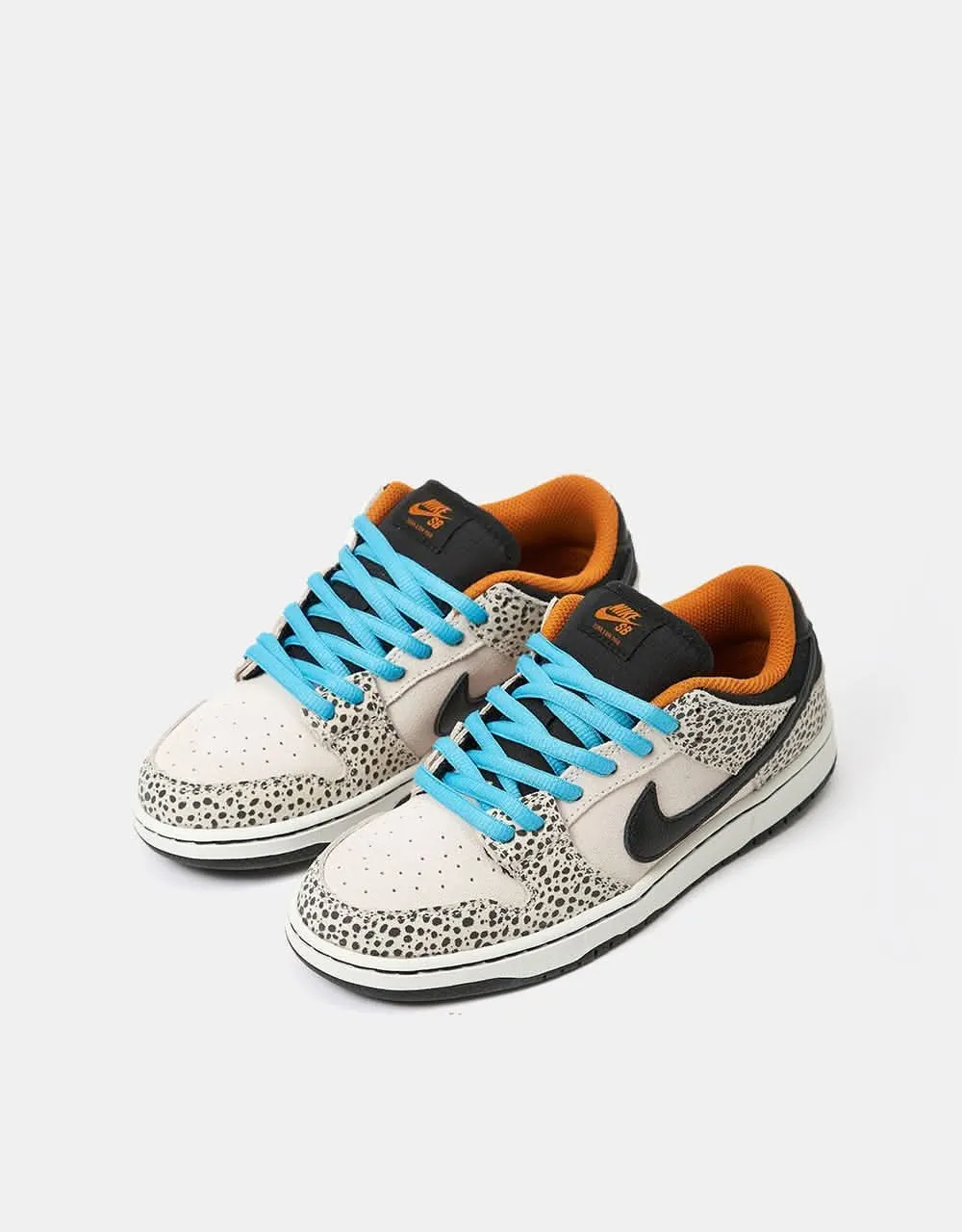 Nike SB 'Safari Electric Pack' Dunk Low Pro PS Skate Shoes - Phantom/Black-Black-Monarch