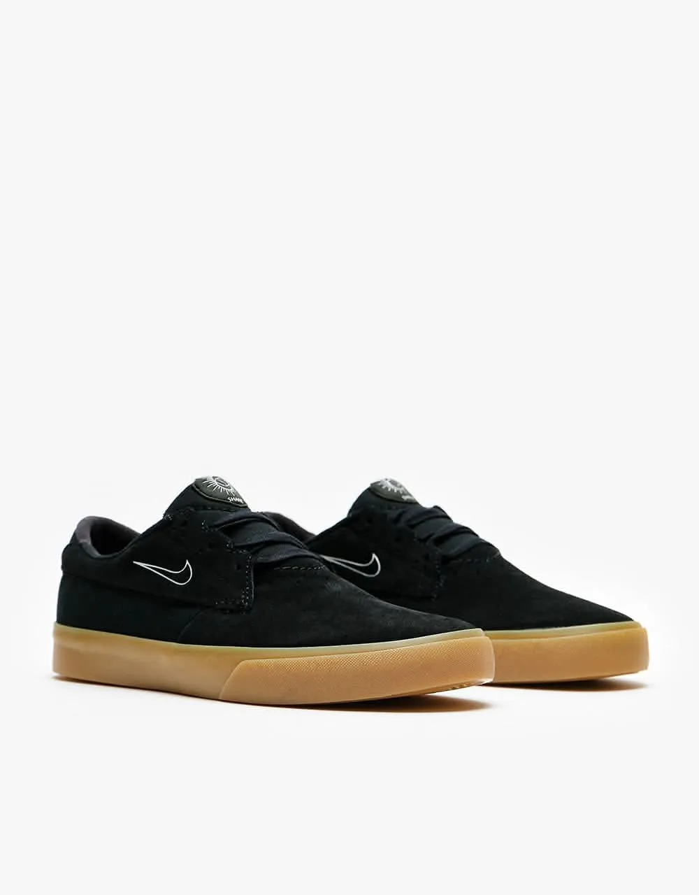 Nike SB Shane Skate Shoes - Black/White-Black-Black