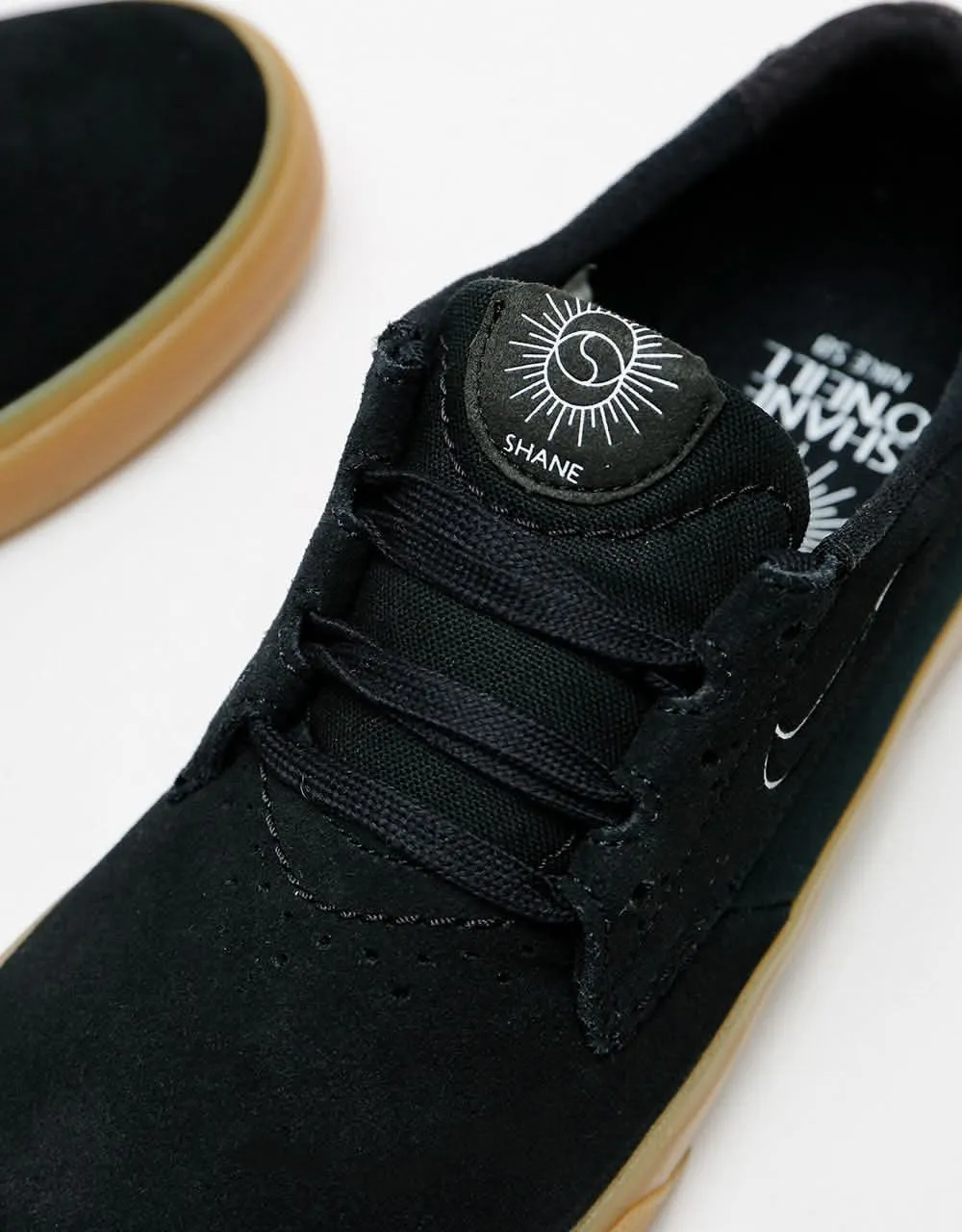 Nike SB Shane Skate Shoes - Black/White-Black-Black