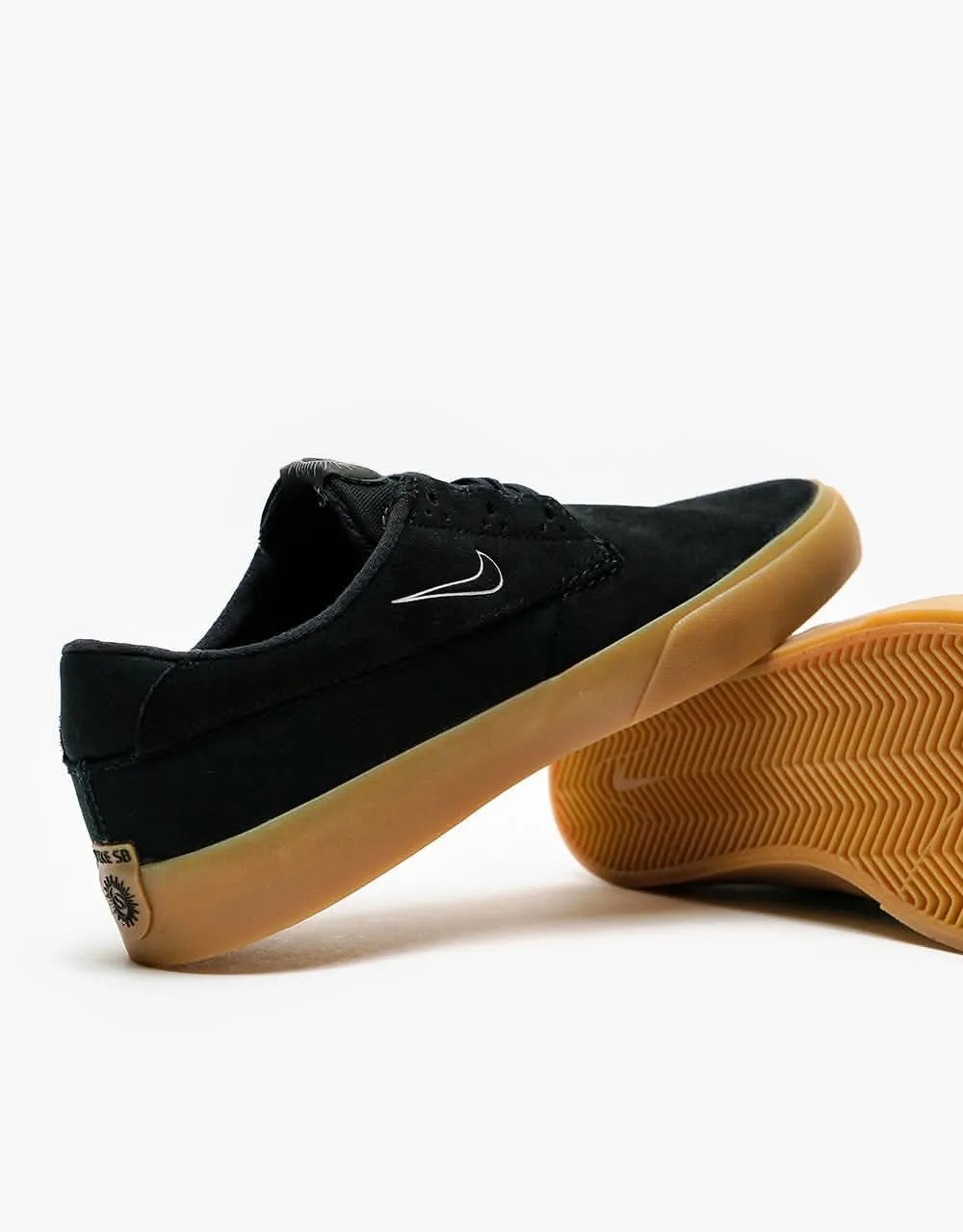 Nike SB Shane Skate Shoes - Black/White-Black-Black