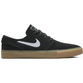 Nike SB Zoom Janoski RM Skate Shoes - Black/White-Black-Gum Light Brown