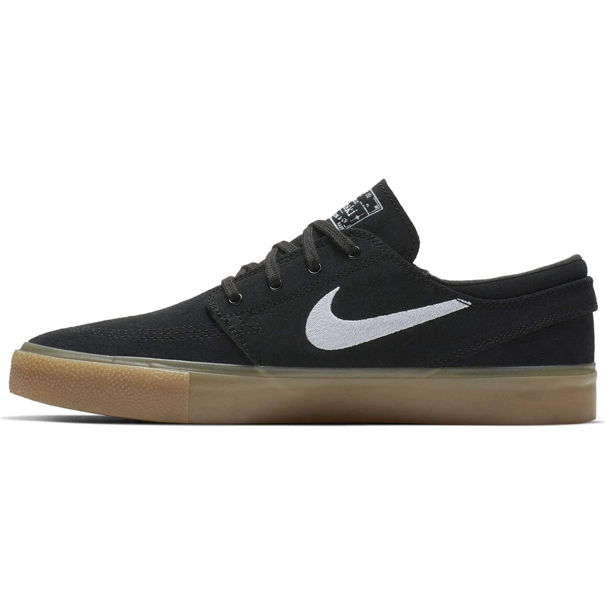 Nike SB Zoom Janoski RM Skate Shoes - Black/White-Black-Gum Light Brown