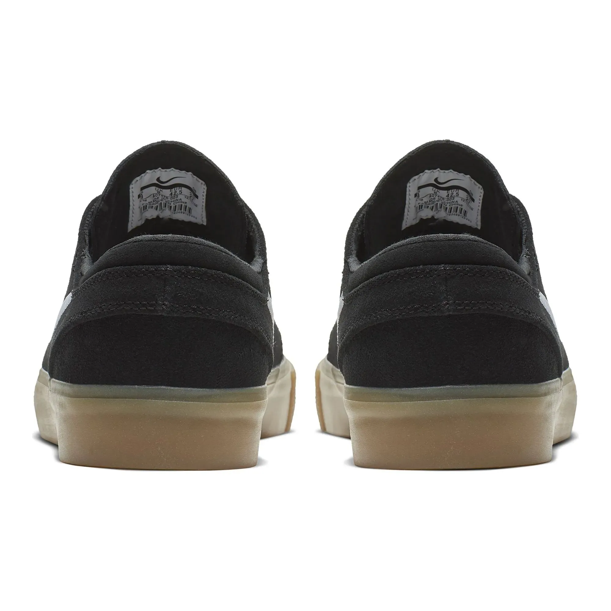 Nike SB Zoom Janoski RM Skate Shoes - Black/White-Black-Gum Light Brown