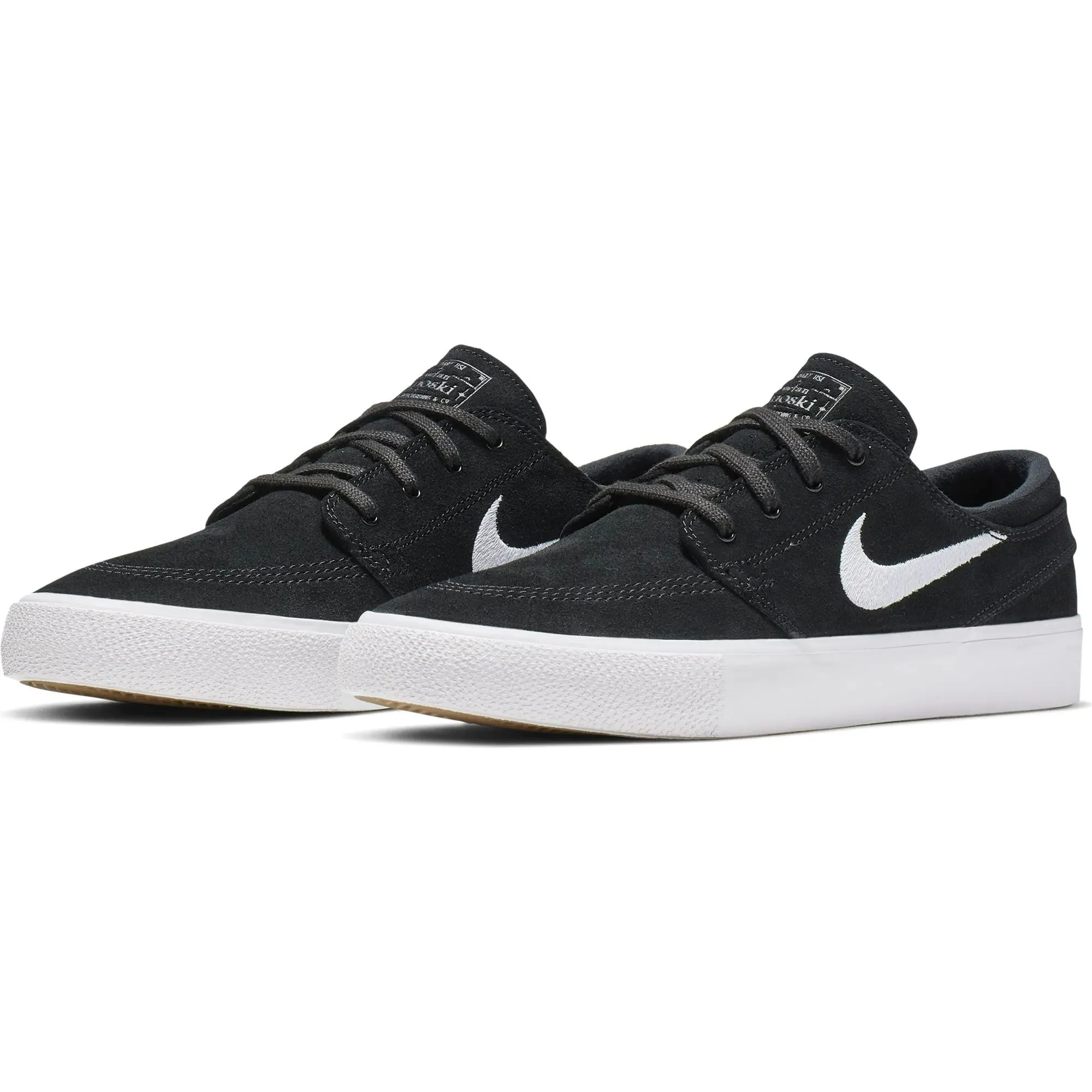 Nike SB Zoom Janoski RM Skate Shoes - Black/White-Thunder Grey-Gum Light Brown