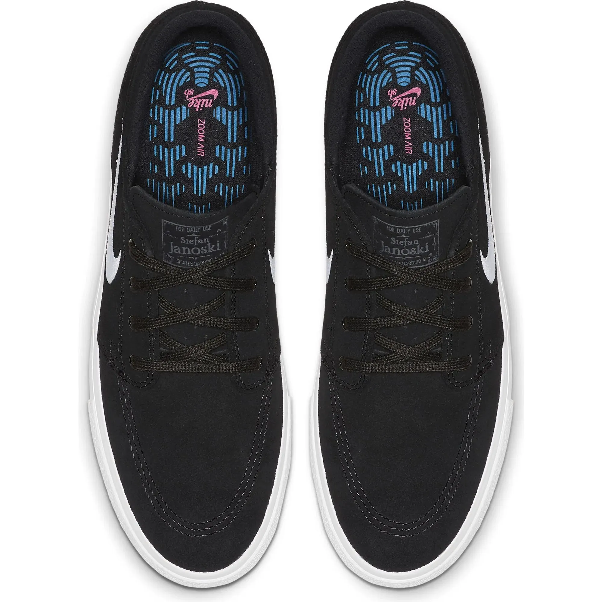 Nike SB Zoom Janoski RM Skate Shoes - Black/White-Thunder Grey-Gum Light Brown