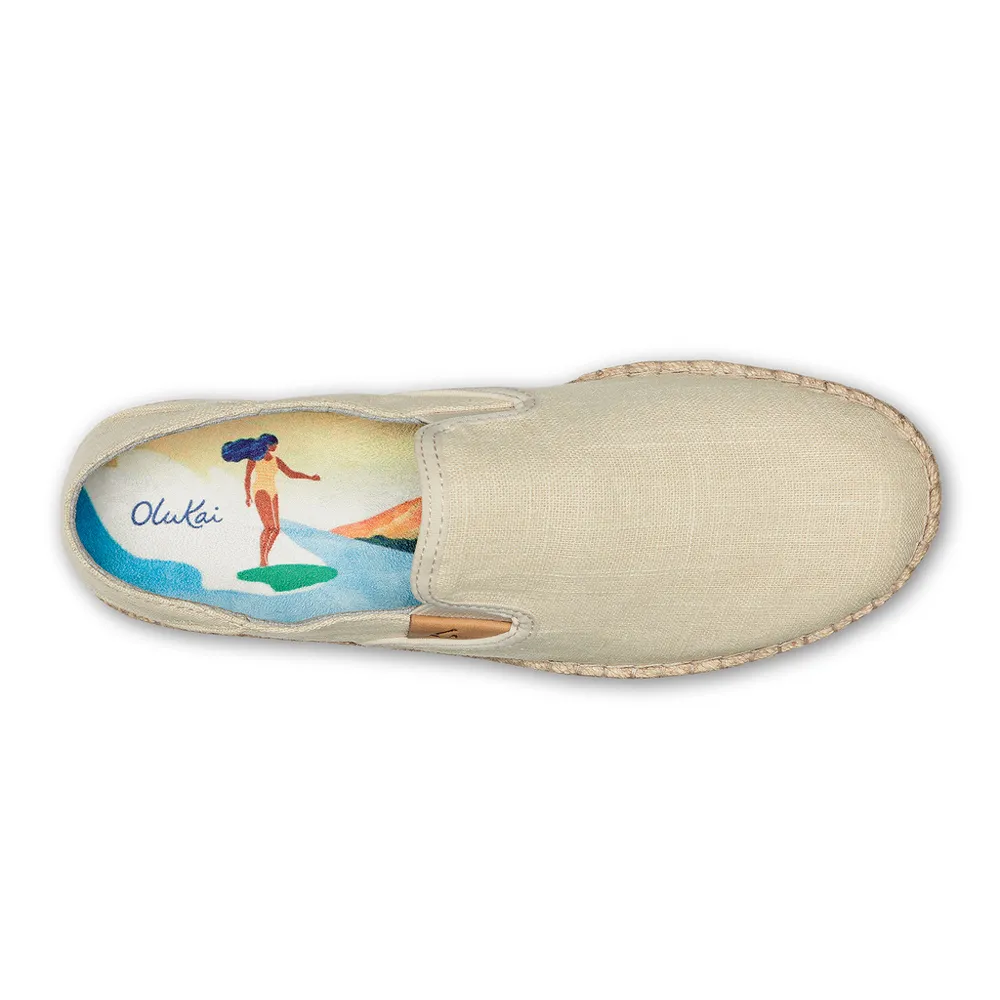 OLUKAI Women’s Kaula Pa’a Kapa Linen Espadrilles