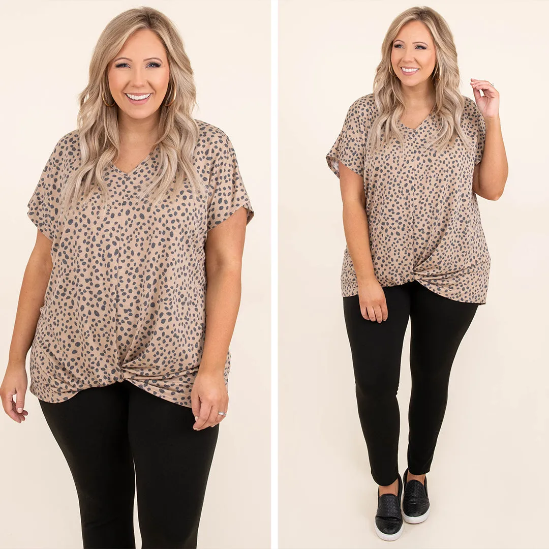 One Dance Top, Taupe