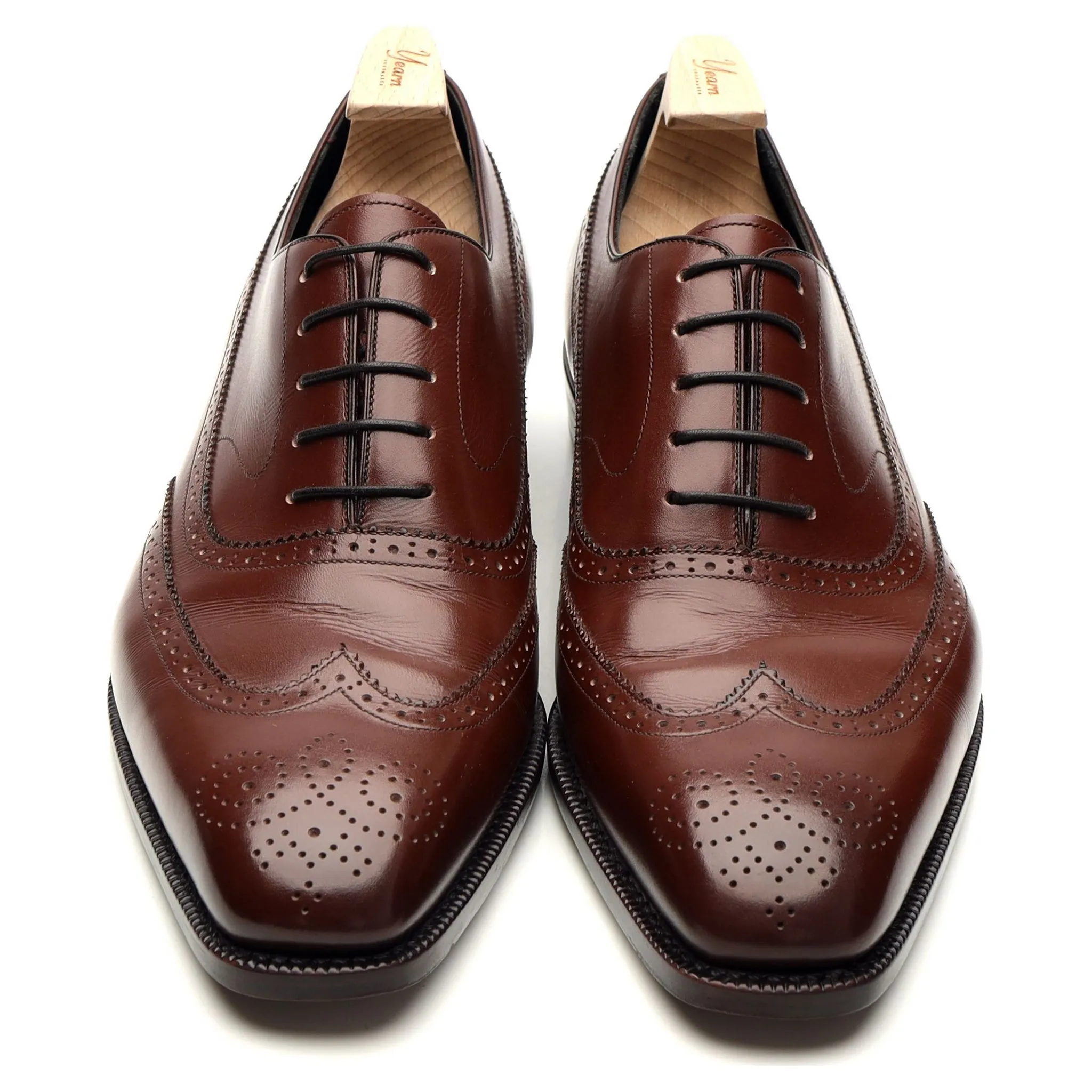 'OXF 593' Brown Leather Oxford Brogues UK 8.5