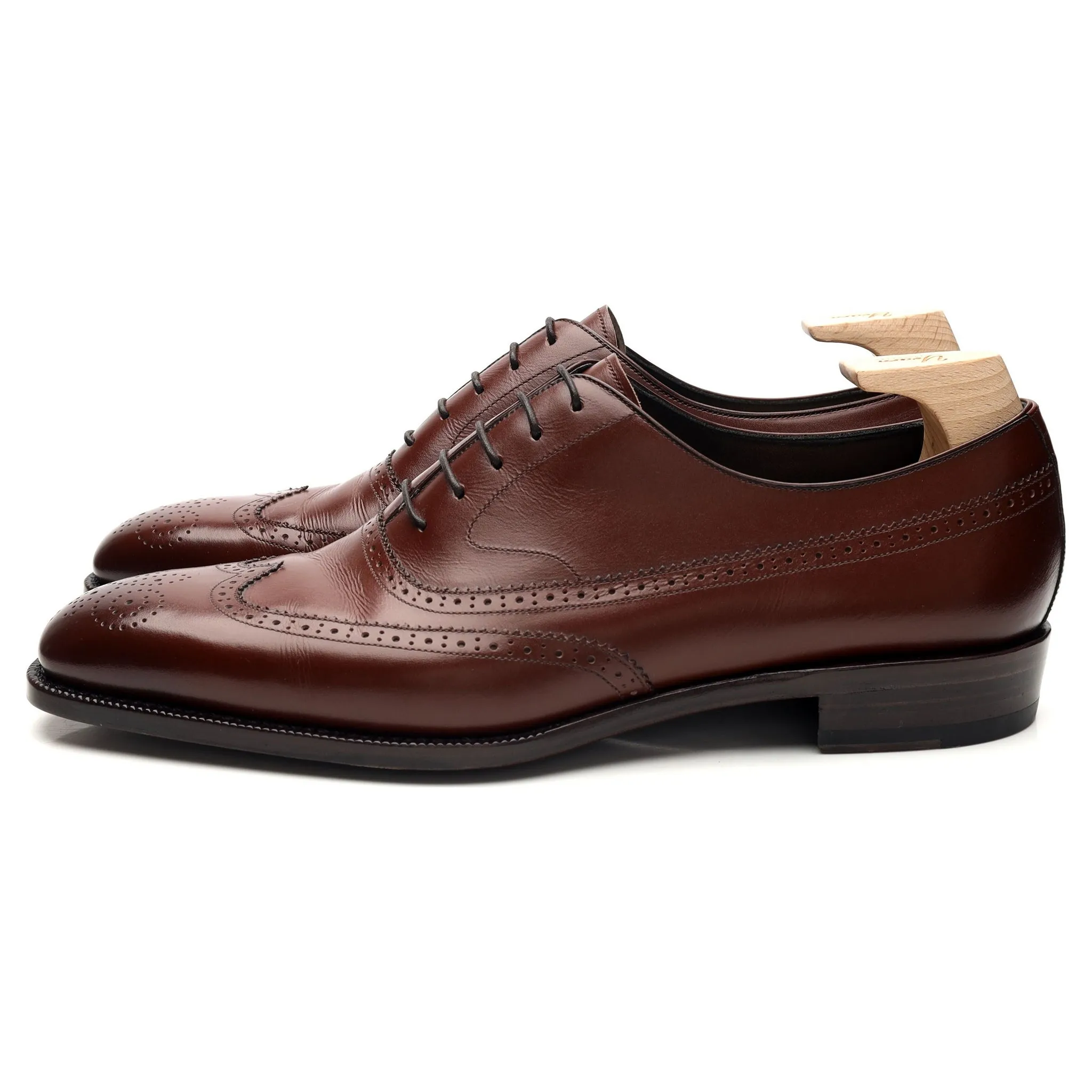 'OXF 593' Brown Leather Oxford Brogues UK 8.5