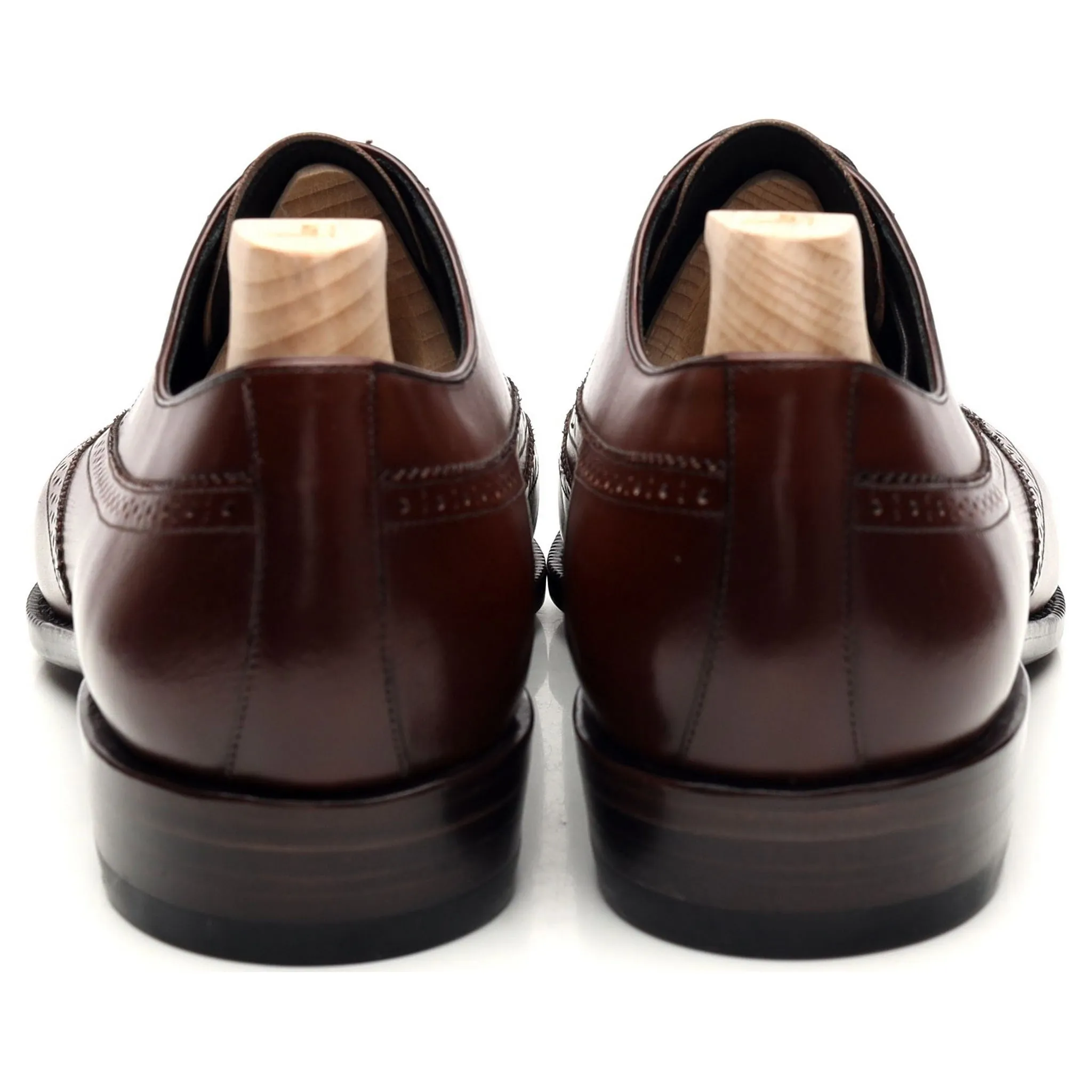 'OXF 593' Brown Leather Oxford Brogues UK 8.5