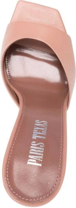 Paris Texas 110mm leather mules Pink