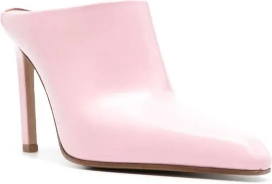 Paris Texas Jude 100mm leather mules Pink