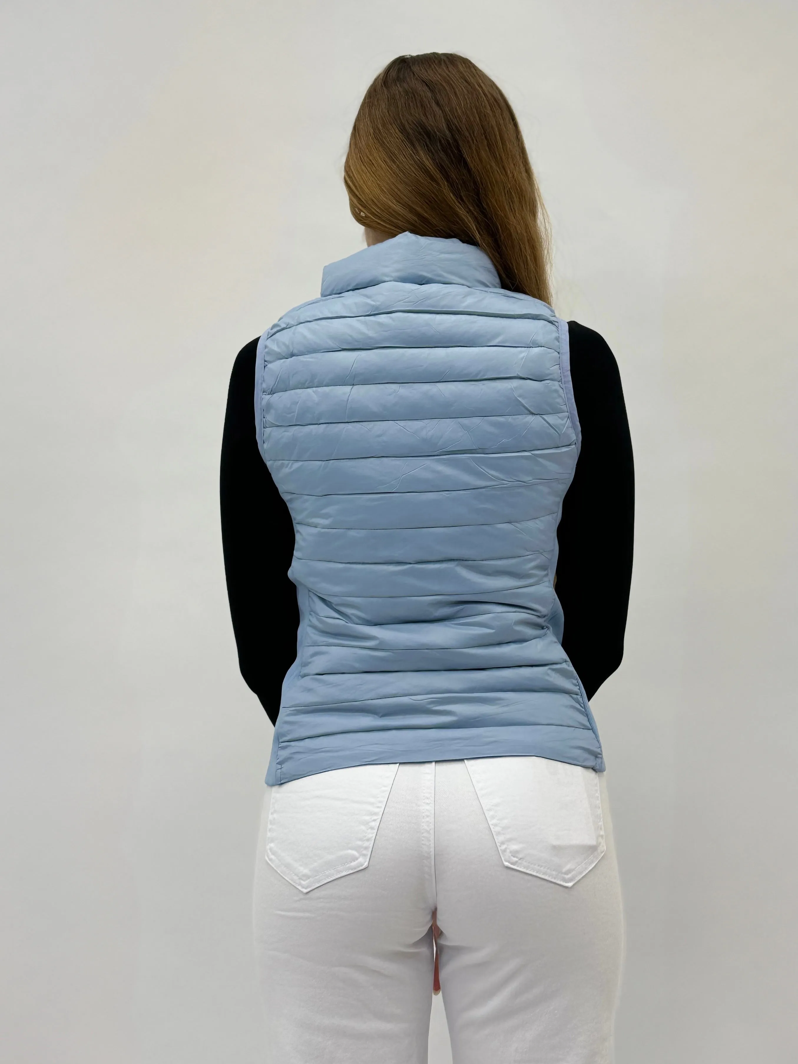 Piumino gilet con zip