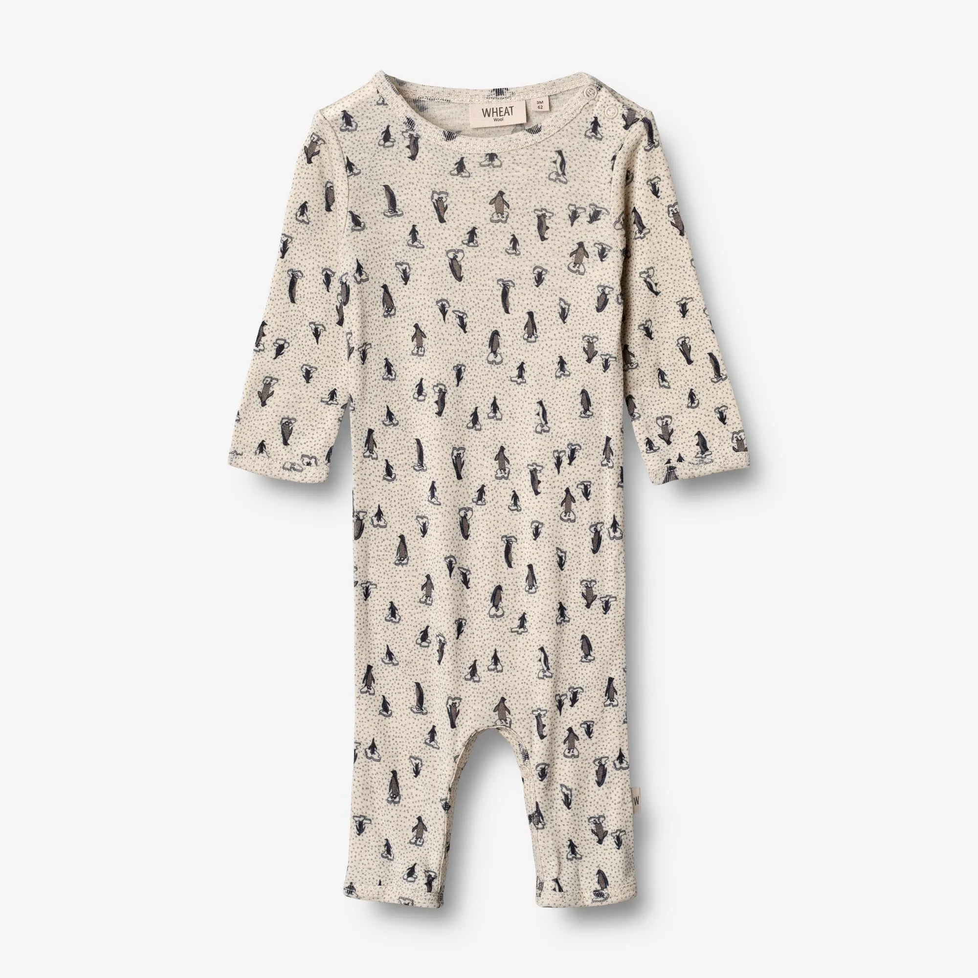 Plain Wool Jumpsuit | Baby - penguins on ice