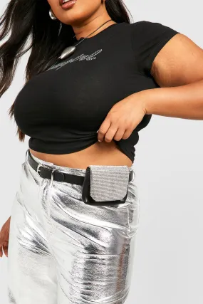 Plus Rhinestone Fanny Pack