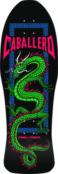 POWELL PERALTA DECK REISSUE CAB CHINESE DRAGON BLACK 10 X 30