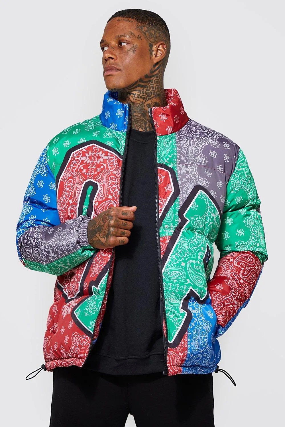 Printed Ofcl Bandana Puffer